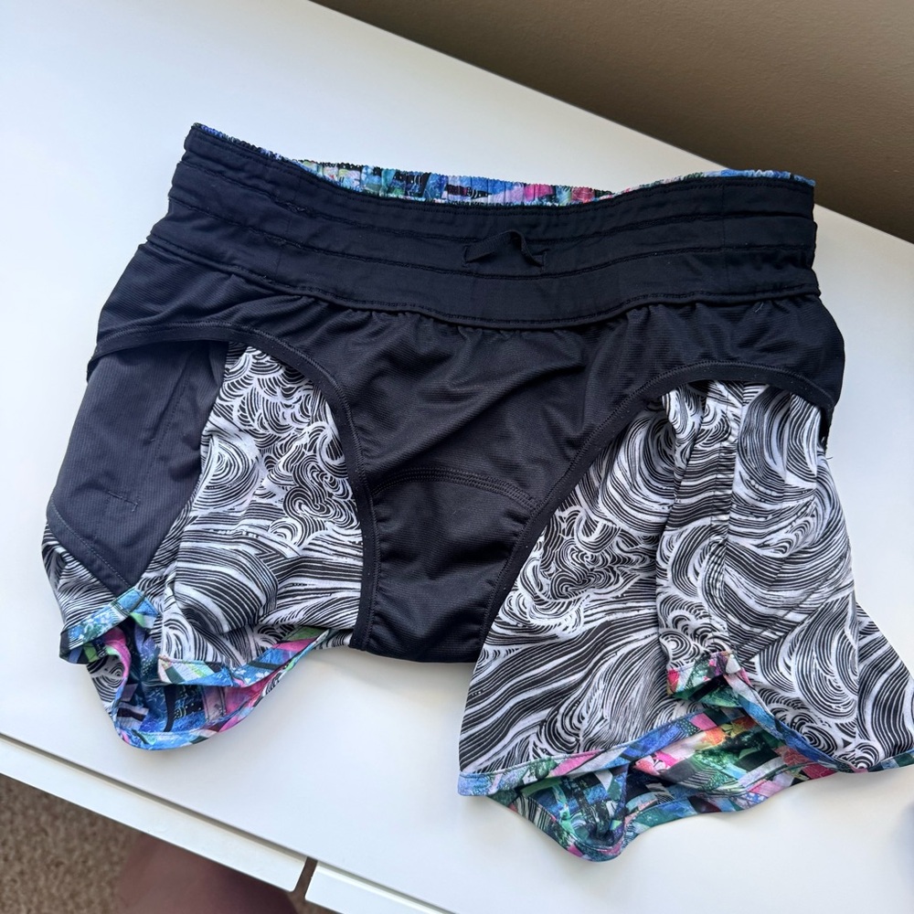 Lululemon RARE SEAWHEEZE 2018 Tracker Shorts Size 6 - Picture 8 of 8